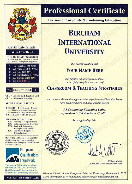 継続教育 継続教育 Bircham International University